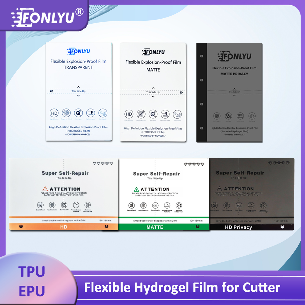 Screen Protector Cutter - FONLYU 50pc Universale HD Opaco Privacy